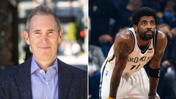 andy jassy antisemitic film amazon kyrie irving hebrews to negroes kanye west jewish