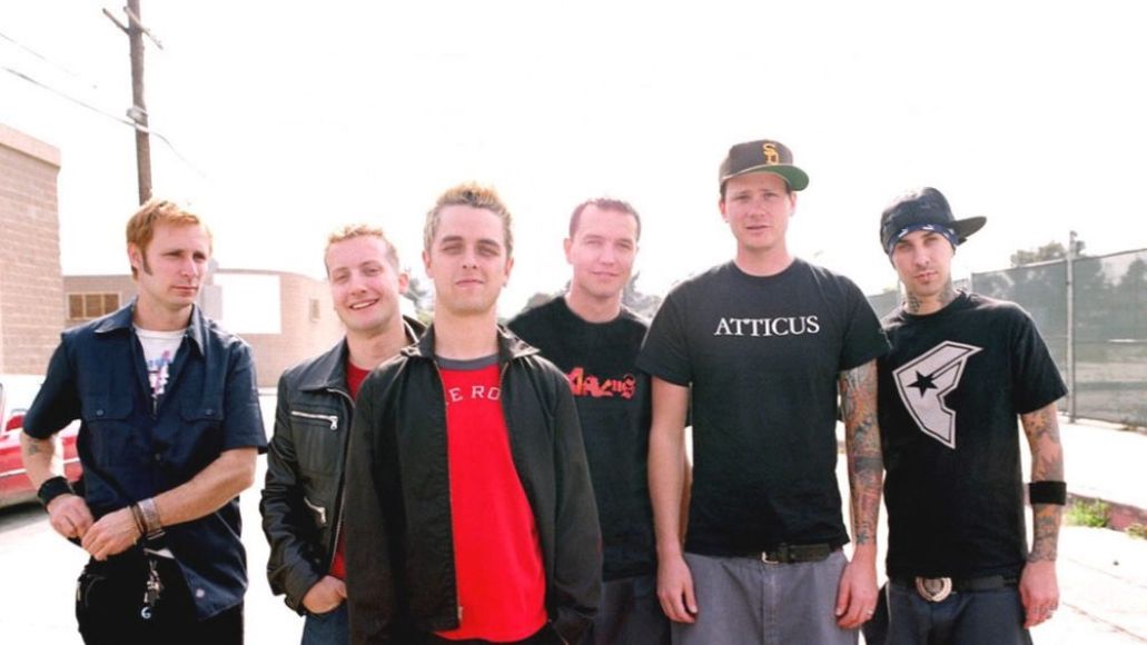 Green Day and Blink 182 backstage in 2002