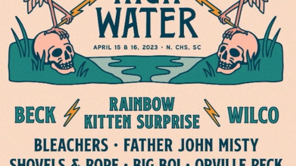 high water festival 2023 lineup poster beck wilco rainbow kitten surprise