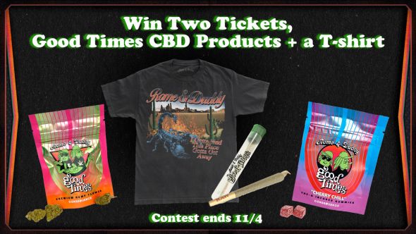 rome and duddy giveaway cannabis tree cbd t-shirt concert tickets