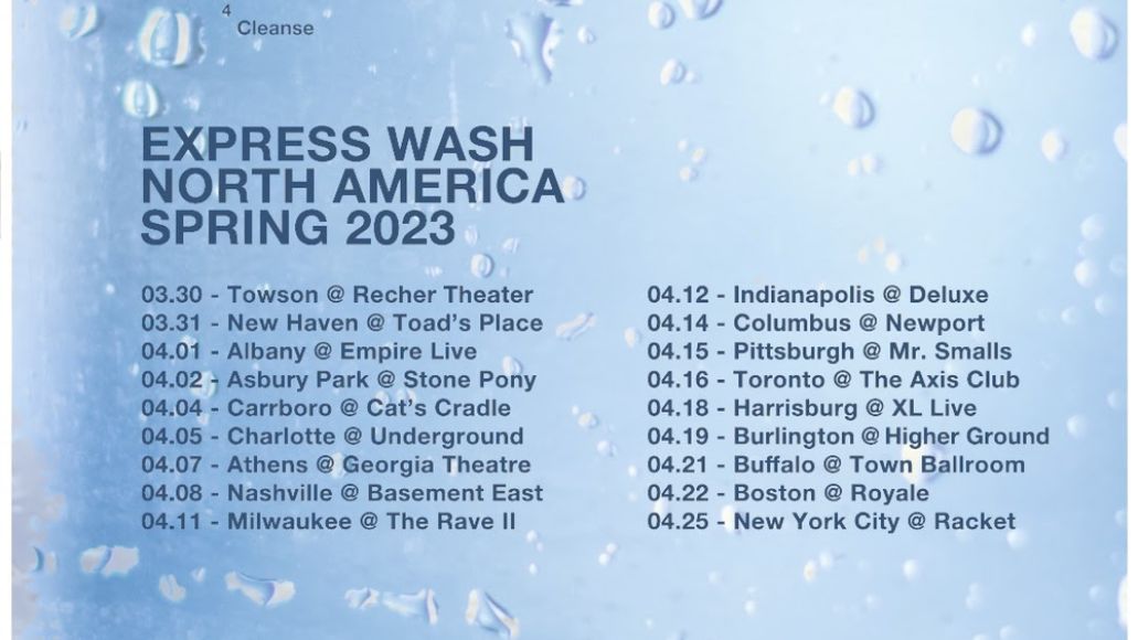 Joywave 2023 Express Wash Tour North American dates poster