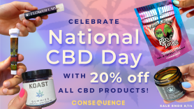 national cbd day sale giveaway consequence shop